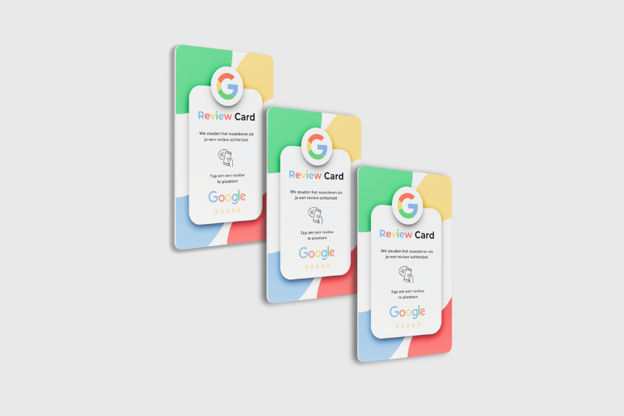 Google'i arvustuste kaart (3 tükki)