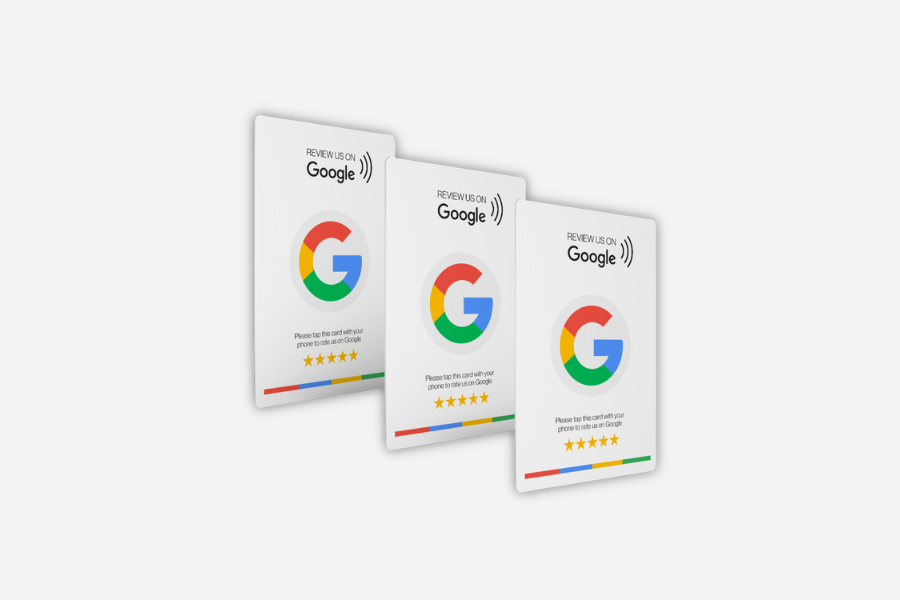Google'i arvustuste kaart (3 tükki)