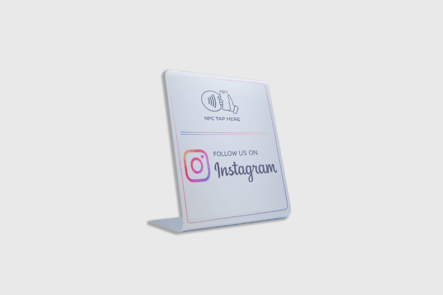 Instagram NFC-ekraan