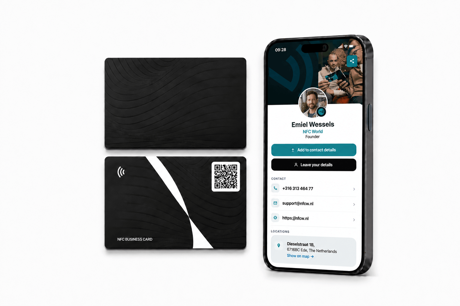 NFC-visiitkaart – Standardne kujundus