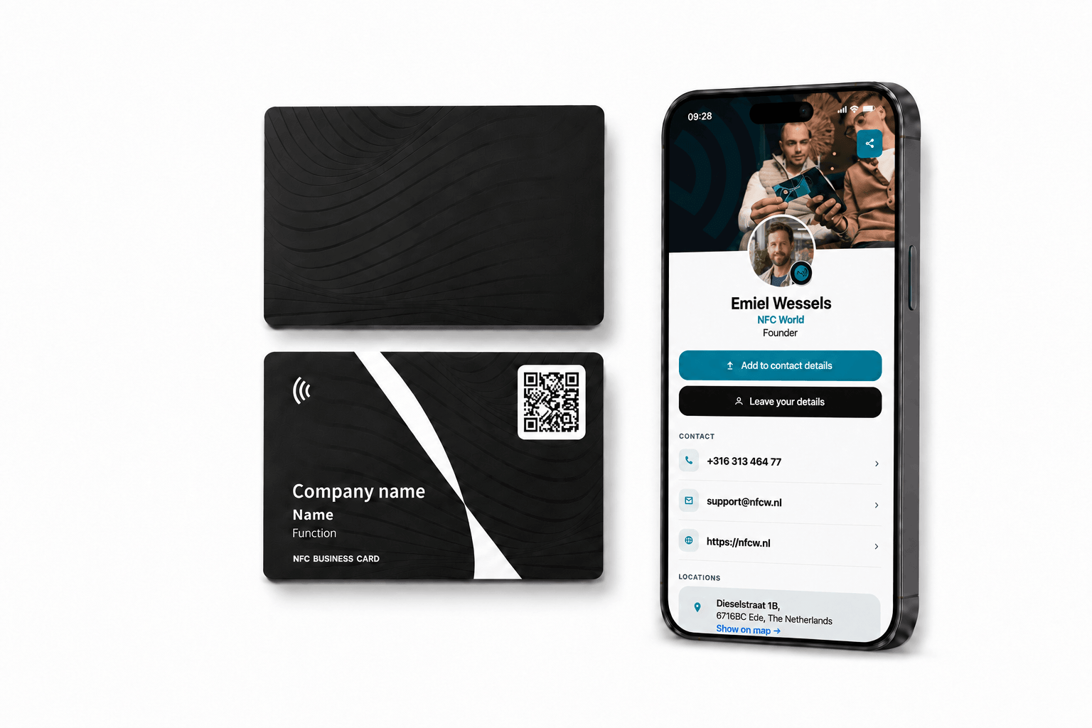 NFC-visiitkaart – isikupärastatud kujundus