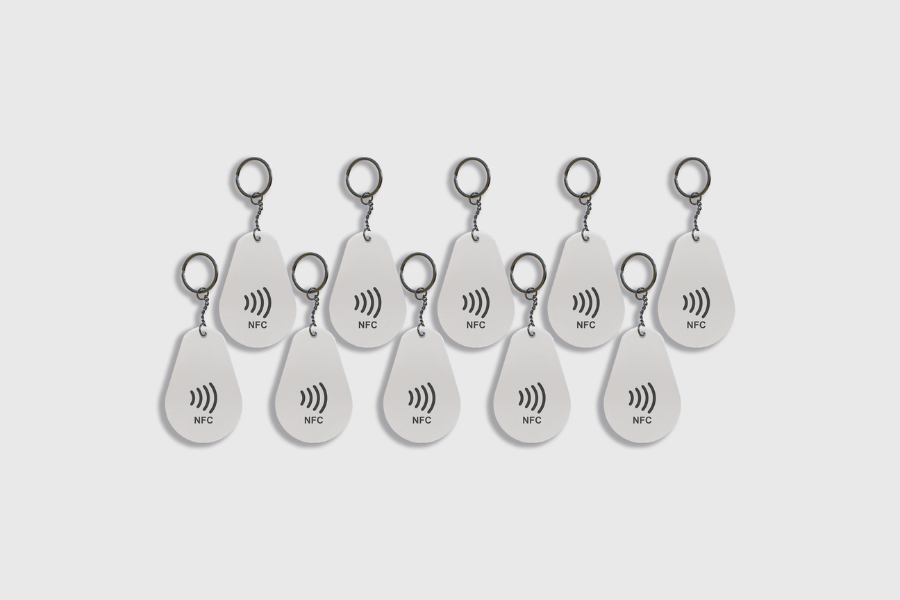 NFC võtmehoidja Epoxy NTAG213 valge (10 tükki)
