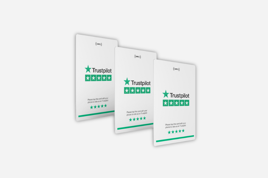 TrustPilot'i arvustuste kaart (3 tükki)