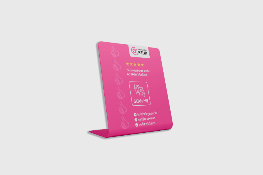 Webwinkelkeur NFC-ekraan