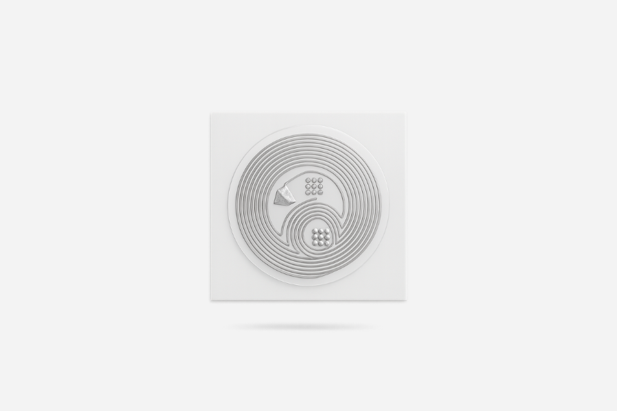 NFC-kleebis, ümmargune, NTAG213, läbipaistev, 15 mm (10 tükki)