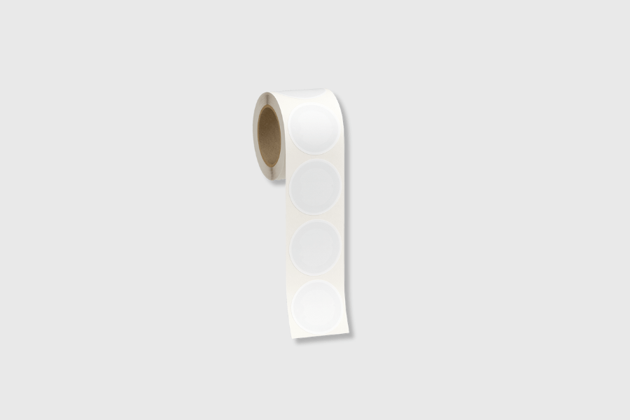 NFC-kleebis, ümmargune, NTAG213, valge, 50 mm (10 tükki)